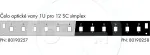 Solarix Front of the optical tray 1U for 12 SC simplex BK