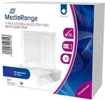 Toorikud MediaRange CD Leerbox 5pcs Single clear retail