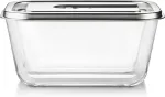 CASO Glass Vacuum Container with Stainless Steel Lid | VacuBoxx Inox XL | Transparent