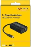 DELOCK USB Type-C&trade; Netzwerk Adapter 2,5 Gigabit LAN 1 x RJ45