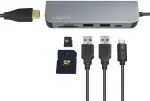 2direct Logilink USB-C HUB, HDMI, PD, Kartenleser, USB 3.2 GEN 1x1