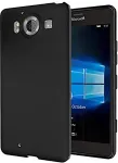 Muu Kaitse&uuml;mbris Microsoft Lumia 950, kummist, matt disain, must