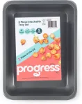 PROGRESS BW14453 35 cm 3 Piece Stackable Tray Set
