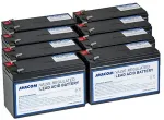 AVACOM Battery kit AVA-RBC105-KIT replacement for renovation of RBC105 (8 pcs. batteries)