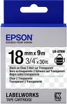 Tooner EPSON LabelWorks LK-5TBN - Etikettenband - schwarz auf durchsichtig - Rolle (1,8 cm x 9 m) 1 Rolle(n) - f&uuml;r LabelWorks LW-1000P, LW-400, LW-400L, LW-400VP, LW-600P, LW-700, LW-900P (C53S655008)
