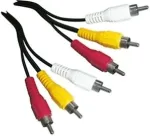 Schwaiger Audiokabel AV Cinchkabel 1,5m Schwarz