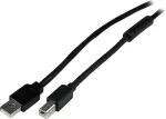 StarTech.com Aktives USB2.0 A auf B Kabel - Stecker/Stecker - USB-Kabel - USB Typ A, 4-polig (M) - USB Typ B, 4-polig (M) - 20,0m (USB/USB2.0) - Schwarz (USB2HAB65AC)