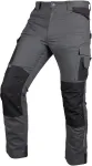 NEO TOOLS Spodnie robocze Mix&Match, Canvas, wzmocnienia z Cordury, szaro-czarne, rozmiar S