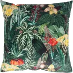 Home4you Padi HOLLY 45x45cm lukuga, troopilised taimed velvet, 100% pol&uuml;ester, kangas 496