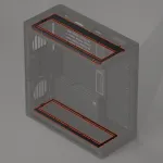 HAVN HS 420 Fan Brackets f&uuml;r 360 mm Radiatoren - wei&szlig;