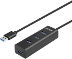 UNITEK Y-3089 interface hub USB 3.2 Gen 1 (3.1 Gen 1) Type-A 5000 Mbit/s Black