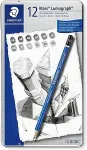 STAEDTLER Bleistift Mars Lumograph 12ST Sechskant
