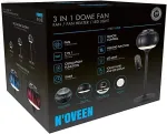 Ventilaator N'OVEEN Noveen F780 Dome fan 1200 W Internal Black