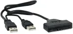 Noname USB 2.0 Type-A to SATA 7+15Pin Adapter