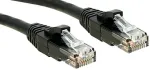 Lindy Premium - Patch-Kabel - RJ-45 (M) - RJ-45 (M) - 30cm - UTP - CAT 6 - glatt, halogenfrei - Schwarz (45430)