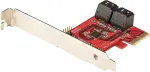 StarTech 4-PORT SATA PCIE CARD - 6GBPS .