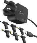 J5create 67W GAN PD USB-C MINI CHARGER UK PLUG 6 TYPES OF DC CONNECTOR