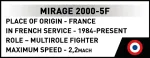 COBI 495 PCS ARMED FORCES /5917/ MIRAGE 2000-5F (Ma&szlig;stab 1:48)