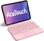 No name inateck Keyboard Ace Touch iPad 11"/Air 4-5 Com. QWERTZ pink