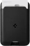 Spigen Magnetkinnitusega kaarditasku Valentinus, must, Qi2/MagSafe &uuml;hilduv,