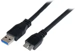 StarTech.com USB3CAUB1M, 3.0, USB A, Micro-USB B, Black