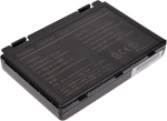 T6 POWER Battery for Asus K40, K41, K50, K51, K60, K61, K70, F52, F82, X5D, 5200mAh, 58Wh, 6cell
