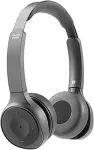 Cisco 730 WIRELESS DUAL ON-EAR HEADSET+STAND USB-A BUNDLE-CARBO