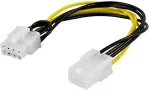 DELTACO Adapter 6-pin PCI-Express to 8-pin PCI Express, 10 cm / SSI-61