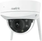 Reolink W437 - 4K Wi-Fi 6 Security Camera, IK10 Vandal-Proof, 5X Optical Zoom, 2.4/5 GHz Wi-Fi, Color Night Vision