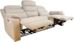 Home4you Diivan MIMI 3-kohaline elektriline recliner 208x93xH102cm, helehall
