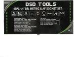 DSDTOOLS 43 tk. 1/4" padrunv&otilde;tmete ja padrunipeade komplekt DS1337