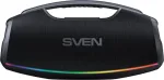 SVEN Portable speaker PS-990, black, power output 180W (RMS), TWS, Bluetooth, RGB backlight, Waterproof (IPx7), USB, Lithium battery, Battery life &ndash; up to 16 hours