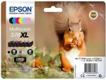 Tooner Epson 378XL Multipack Sort Gul Cyan Magenta Lys magenta Lys cyan Bl&aelig;k C13T37984010