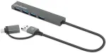 Manhattan Kombo-Hub 4Port USB 3.0 Typ-C/Typ-A 4xUSB-A Buchse