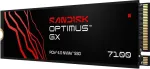 K&otilde;vaketas SANDISK SSD||600xTBW rating|MTBF 1750000 h|Read speed 7250 MB/s|Write speed 6900 MB/s|NVMe Yes|PCI Express 4.0|M.2|1000 GB|SDSP71100TAN-000E0