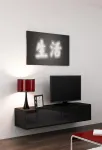 Cama MEBLE Cama TV stand VIGO 140 30/140/40 black/black gloss