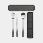 Brabantia Make & Take flatware set 3 pc(s) Grey, Stainless steel