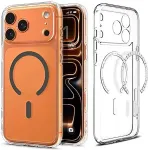 Spigen Ultra Hybrid (MagFit) iPhone 17 Pro Case Clear Graphite