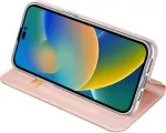 Dux Ducis Kaitse&uuml;mbris kaanega Skin Pro, Apple iPhone 14 Pro Max, roosakuldne,