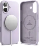 Ringke Kaitse&uuml;mbris Silicone Magnetic, Apple iPhone 17, helelilla, MagSafe &uuml;hilduv,