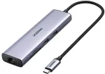 Ugreen 60515 USB-C Hub 2*USB3.0+HDMI+RJ45+SD&TF +PD port Converter
