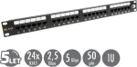 Solarix 19" patch panel 24 x RJ45 CAT6 UTP 350 MHz black 1U SX24-6-UTP-BK
