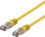 Deltaco S/FTP Cat6 patch kaabel 1m 250MHz Deltasertifitseeritud LSZH kollane