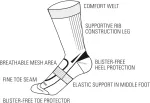 Avento Socks unisex 74OO GRR size 39-42, 2pack