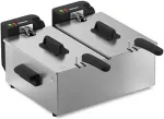 Frit&uuml;&uuml;r Tristar Double deep fryer | FR-9342 | Power 3600 W | Capacity 6 L | Silver