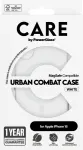 PANZERGLASS Kaitse&uuml;mbris Urban Combat MagSafe, Apple iPhone 16, l&auml;bipaistev valge MagSafe ringiga, CARE by