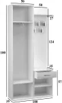 TOP E SHOP Topeshop GAR DUO BIEL entryway cabinet