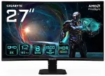 Monitor GigaByte GS27QCA 27" QHD Curved Gaming - 2560 x 1440, 180Hz, 1ms, 250 cd/m&sup2;, FreeSync, HDR Ready, HDMI 2.0, Displayport 1.4