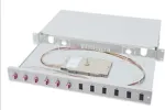 Digitus fiber optic splice box, 1U, equipped, LC, OM4 (gray)