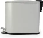 Beldray LA036690GRYPEU7 Slimline D-Shaped Pedal Bin 5 Litre, Grey